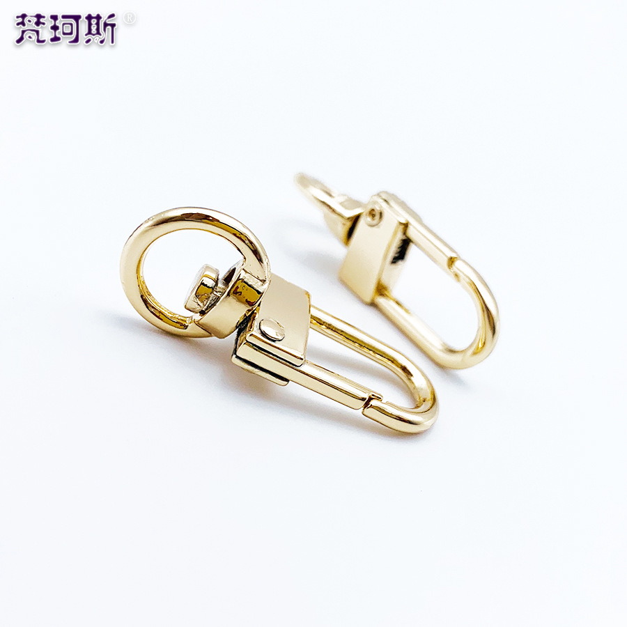 Fábrica directa equipaje hardware accesorios aleación de zinc aleación perro hebilla de alta calidad gancho hebilla cadena colgante bolso pequeña puerta hebilla