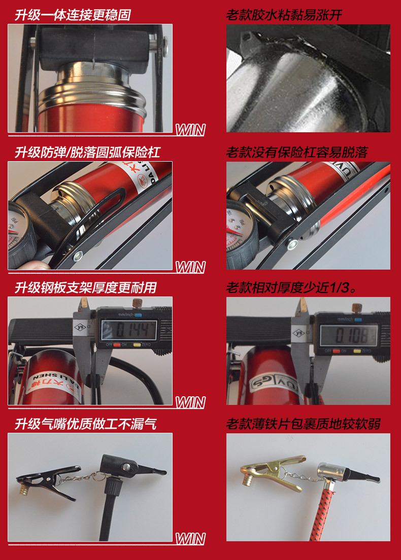 Multifunctional pedal car air pump foot pump high pressure low pressure car bicycle motorcycle basketball