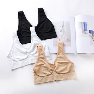 Cross-Border sports bra without chest pad without steel ring plus size Vest Women's Single layer bra underwear women