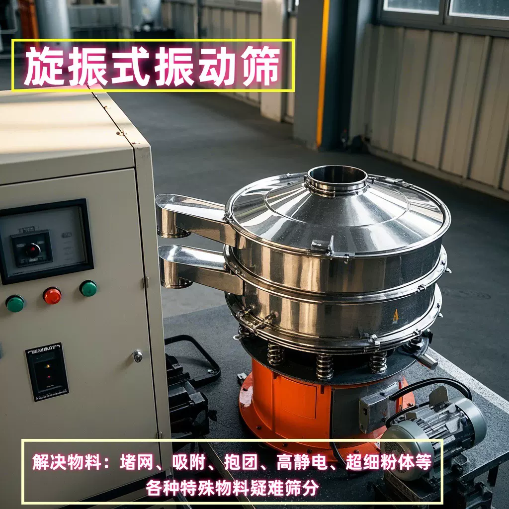 不锈钢震动筛选机500型选粉机振动筛粉机自动精筛选加防爆粉 冶金