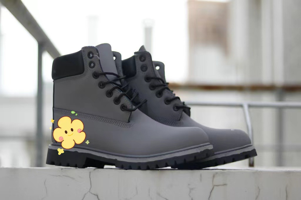 Botas de ruibarbo clásicas, botas al aire libre, botas de cuero para hombres, botas Martin de alta resistencia, botas deportivas para mujeres