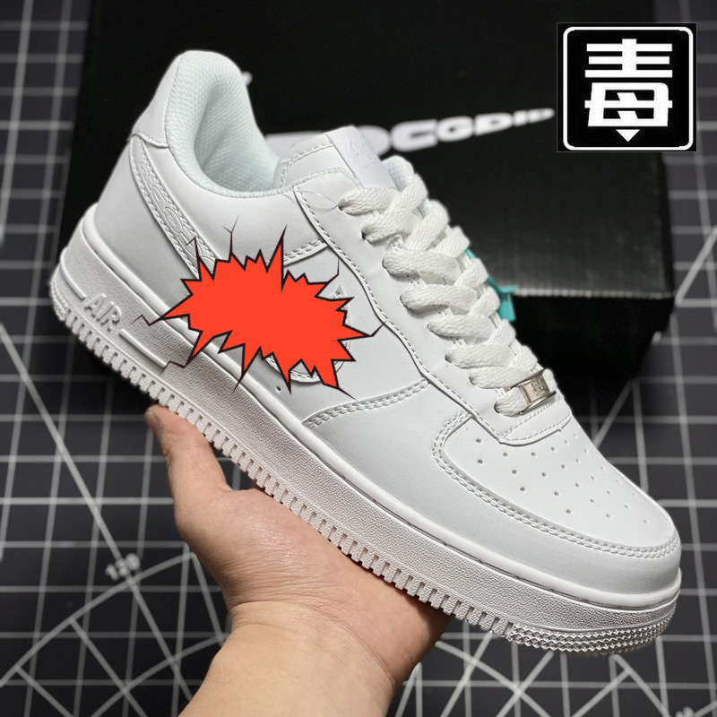 Air Force 1 White Sneakers Men's Shoes Durable Official Spring and Autumn Style Putian Pure White Af Casual Versatile Sneakers Women's Trendy Air Force 1 White Sneakers Men's Shoes Durable Official Spring and Autumn Style Putian Pure White Af Casual Versatile Sneakers Women's Trendy