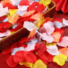 仿真玫瑰花瓣求婚表白生日派對酒店婚房裝飾結婚禮婚慶用品手撒花