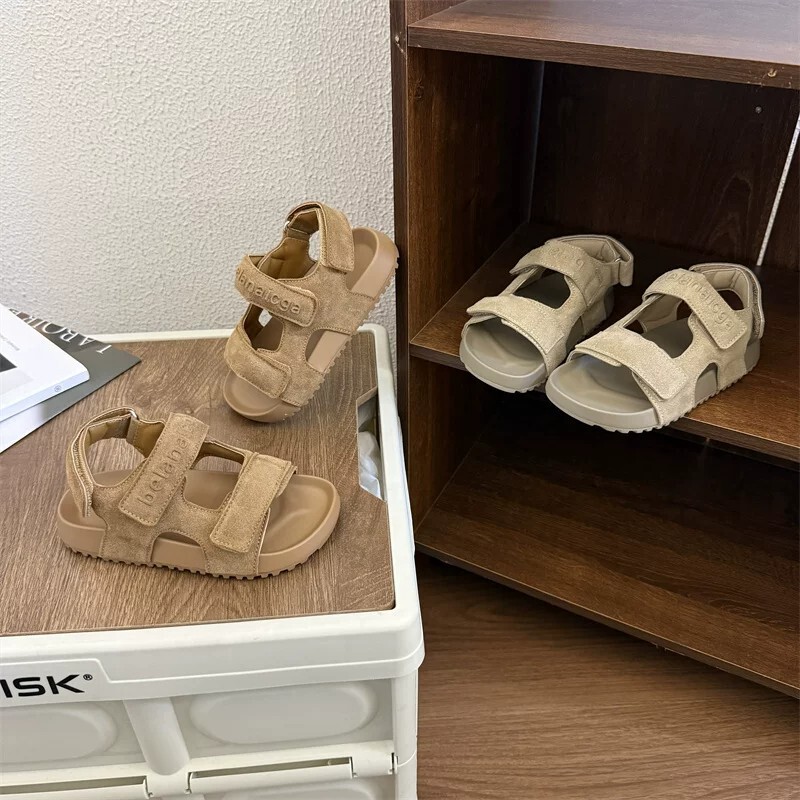 Korean Style Kidsren's Summer Sandals 2026 New Style Boys' Open-Toe Beach Shoes Soft Sole Non-Slip Girls' Fashionable Adjustable Shoes Korean Style Kidsren's Summer Sandals 2026 New Style Boys' Open-Toe Beach Shoes Soft Sole Non-Slip Girls' Fashionable Adjustable Shoes