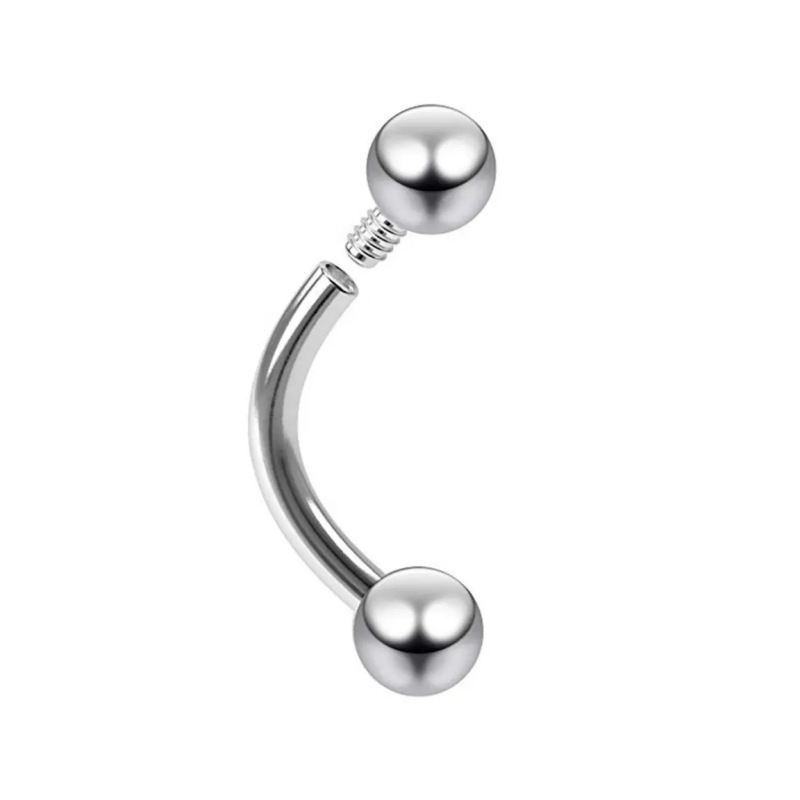 16G labret stud size and finish detail