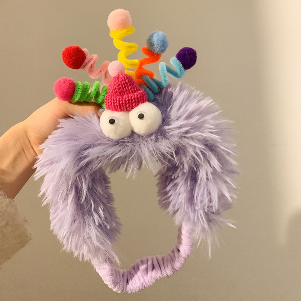 Banda de pelo de sombrero retorcido-púrpura