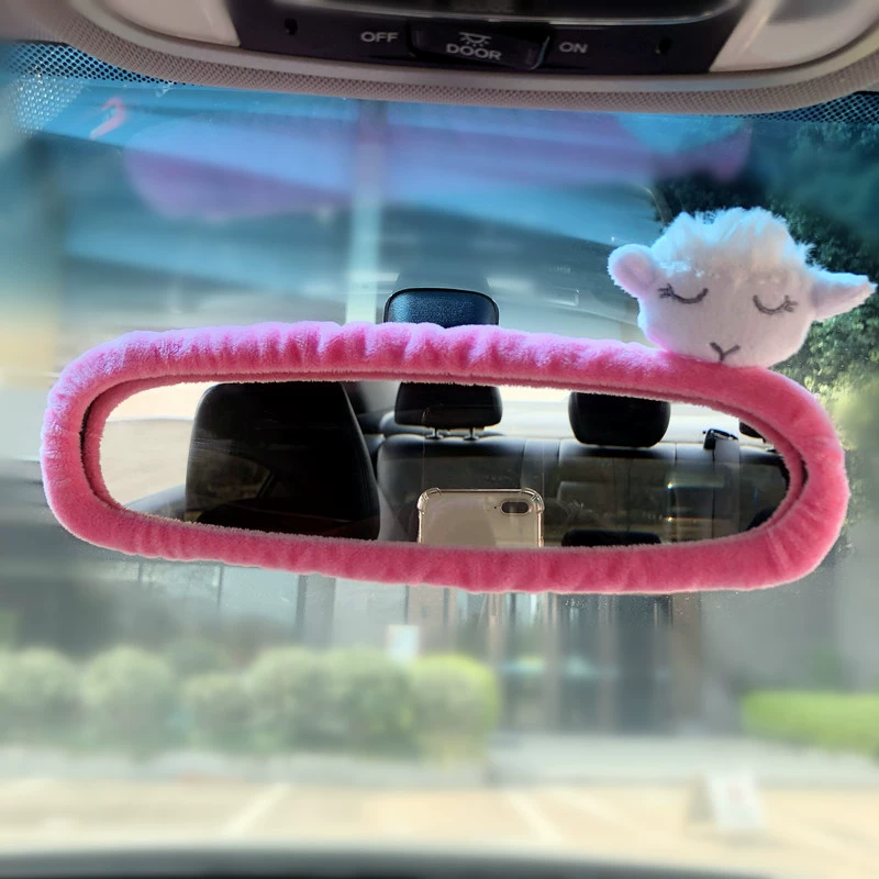 Автомобиль зеркало заднего вида декоративный чехол корейской версии милый бант автомобиль зеркало заднего вида защитный чехол электрический седан украшения женский