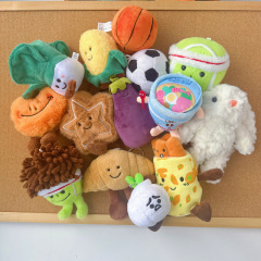 震え音小紅本爆金動物野菜ジェリーcat人形キーホルダーぬいぐるみストラップロット工場