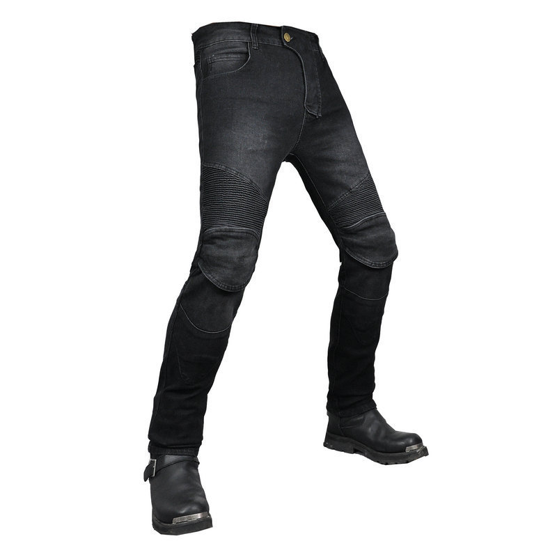 VOLERO motocicleta Racing casual pantalones vaqueros sueltos pantalones anti-caída de la motocicleta off-road montar pantalones elásticos con cubierta