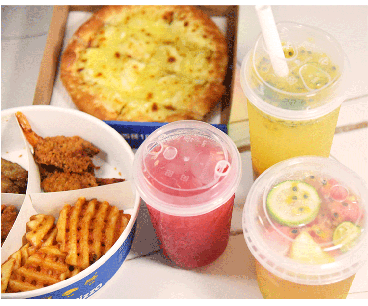 奶茶杯 一次性奶茶杯 水果桶 一次性果茶杯