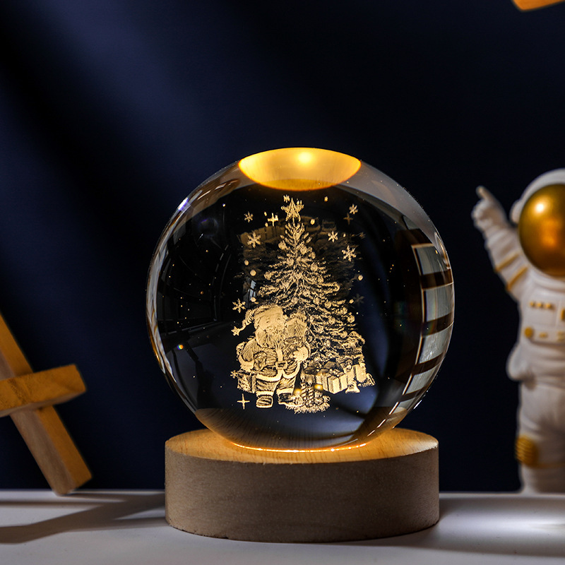 星空テーブルランプ、銀河クリスタルボール、ナイトライト、デスクトップ装飾品、高級感のある誕生日プレゼント、中秋節の贈り物|undefined