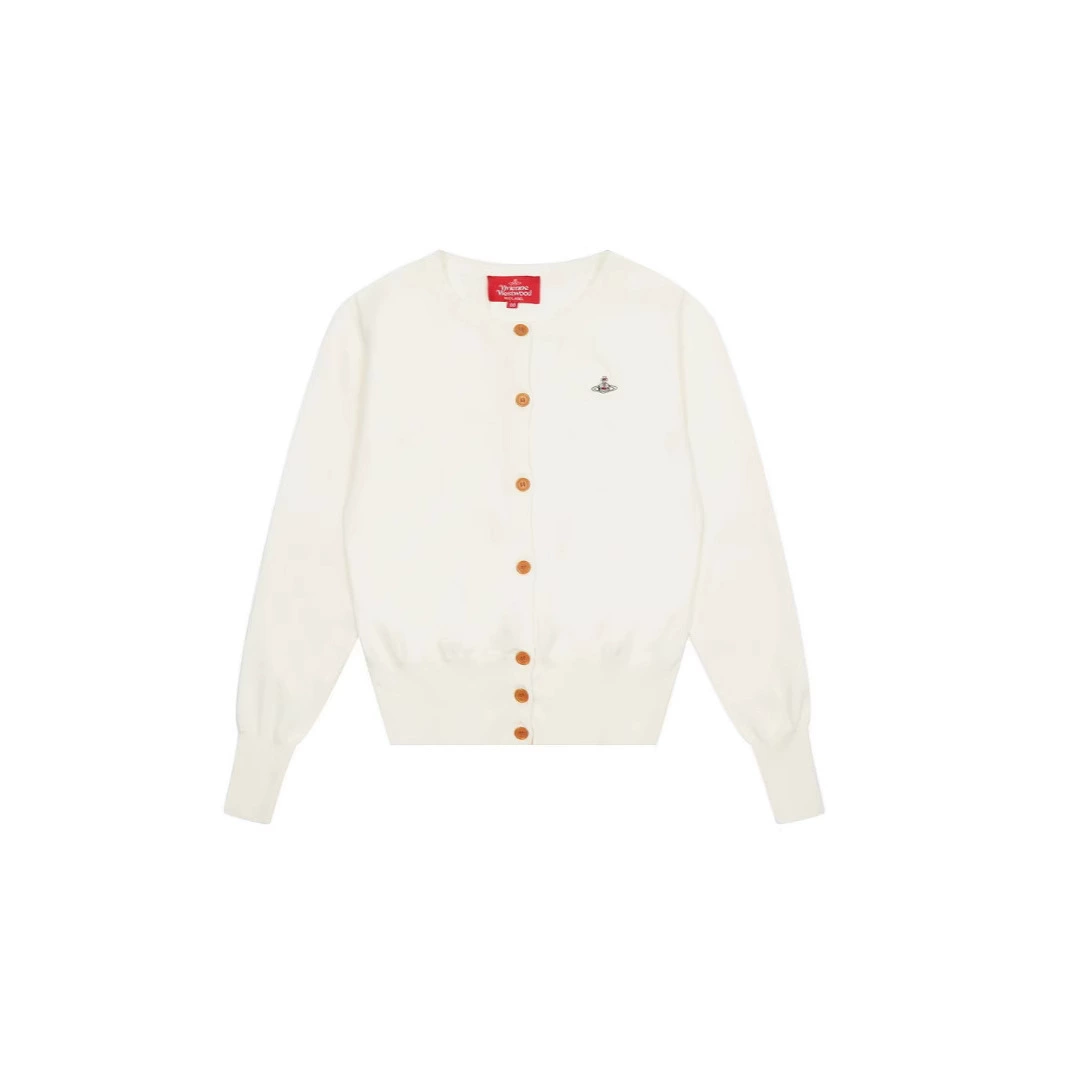 Классический вязаный свитер Vivienne Westwood, несёт королевское имя, шерстяной кардиган-жакет, трендовый