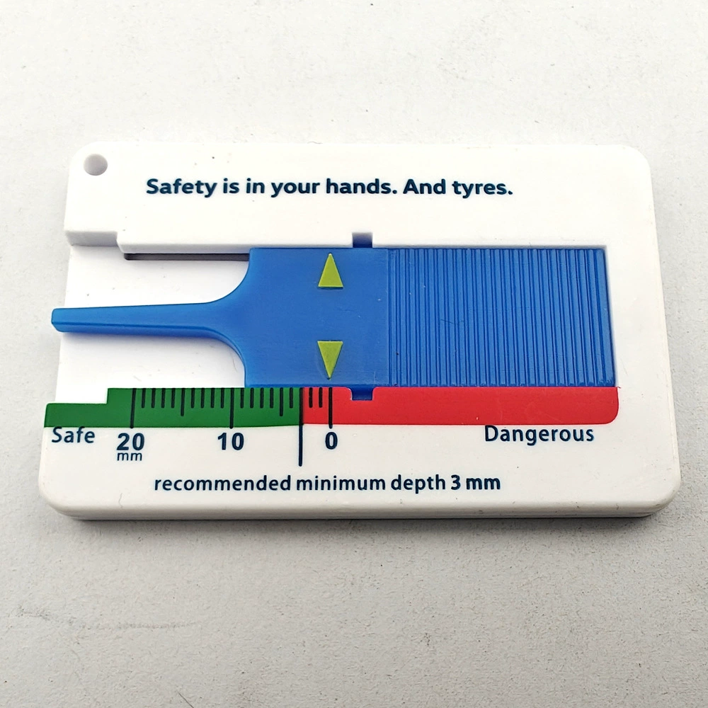 Plastic tire tire ruler 0-20mm cursor depth stalemal tire pattern deep ruler with tire pattern deep instrument
