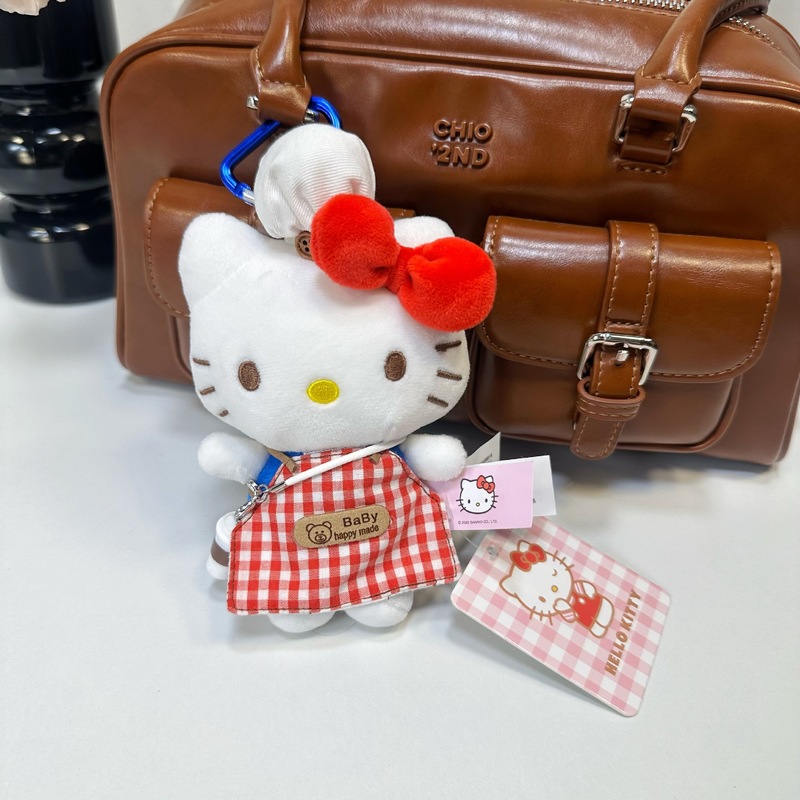 本物の KT ハローキティ ハローキティ シェフよだれかけバッグ ペンダント人形人形ギフト キーホルダー ペンダント|undefined