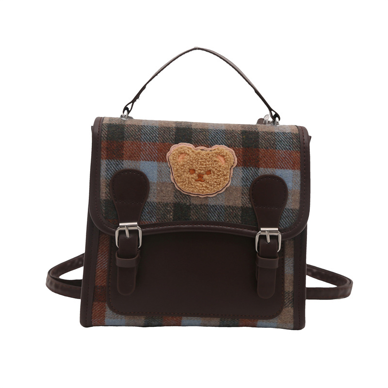 Moda retro belleza nicho mochila 2024 nuevo estilo universitario bolso de hombro universal para trabajar mochila de viaje