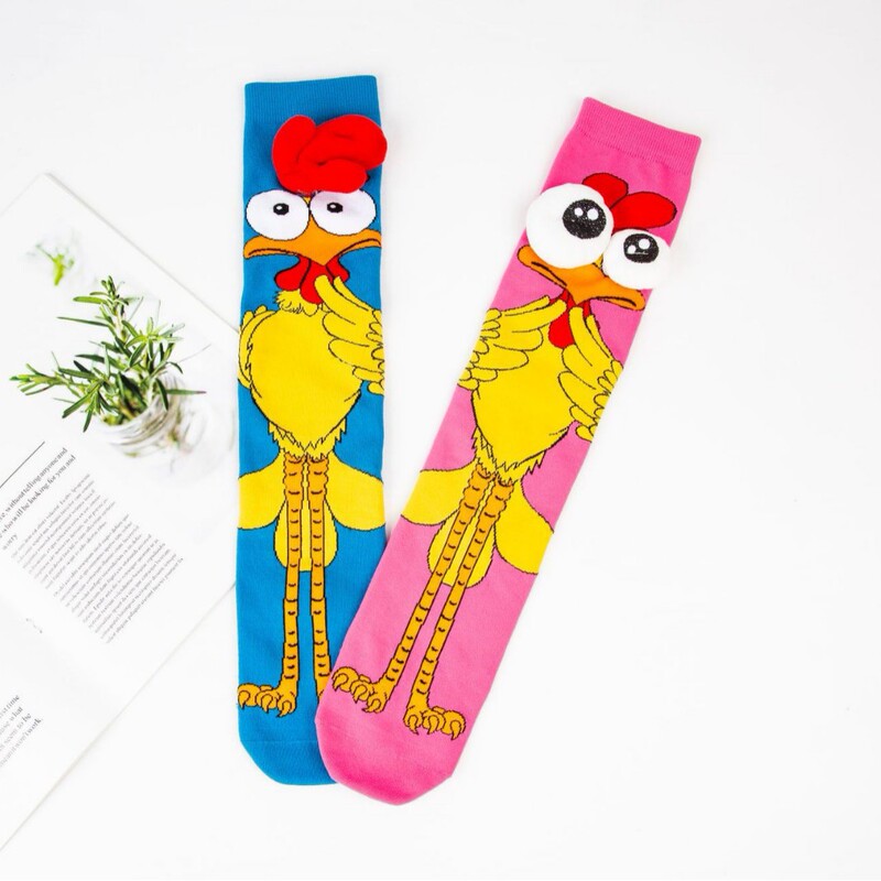 Cross-Border Cartoon Accessories, Long Socks with 3D Chicken Feet, Popular Over-The-Knee Trendy Holiday Socks, Children's Quirky Trendy Socks Cross-Border Cartoon Accessories, Long Socks with 3D Chicken Feet, Popular Over-The-Knee Trendy Holiday Socks, Children's Quirky Trendy Socks