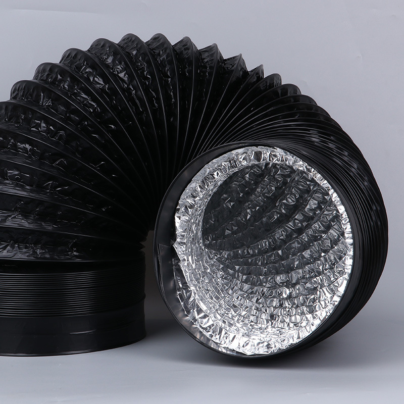 Three-layer PVC thickened kitchen exhaust fan aluminum foil duct smoke exhaust pipe exhaust pipe ventilation pipe telescopic tube accessories