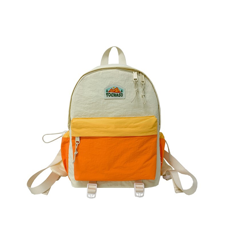 Jardín de infantes bolsas escolares de moda de color contraste de gran capacidad mochila para niños y niñas 2025 otoño y invierno nueva bolsa para niños