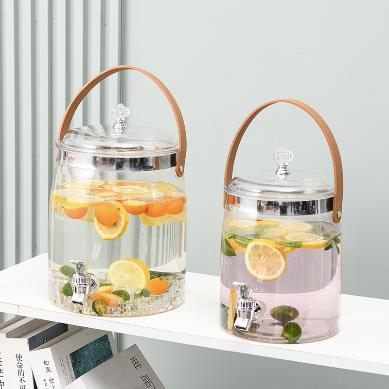 Barril de bebidas de autoservicio, refrigerador de gran capacidad, tetera de agua fría, barril de vino, té de frutas, tetera de agua fría con grifo, barril de cola, barril de mezcla