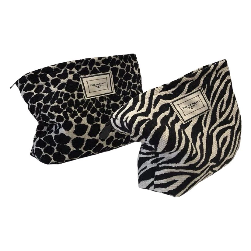 Южная Корея Модная косметичка с леопардовым принтом и зеброй Сумка для стирки Женская сумка Сумка Удобная сумка для хранения большой емкости