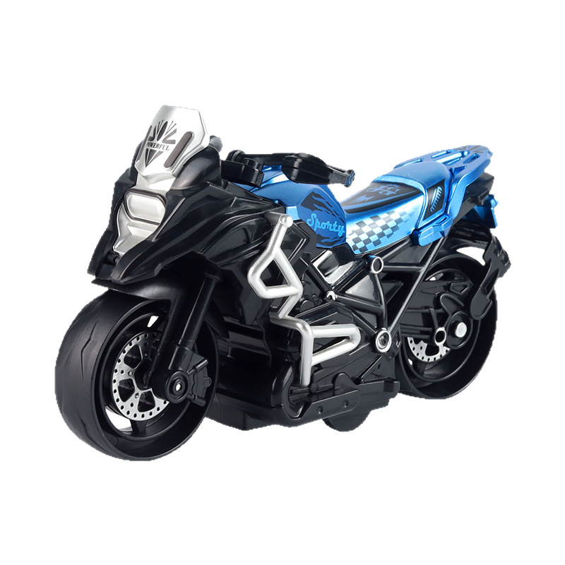 Children's Boy Inertia Motorcycle Toy Car Simulation Model Racing Decoration Ornaments Toys Kindergarten Gifts Wholesale