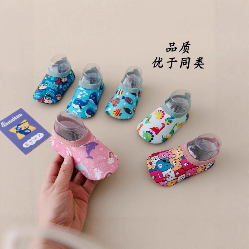 Spring and Summer Baby Socks Toddler Shoes Non-Slip Kindergarten Indoor Shoes and Socks Soft Bottom Baby Floor Socks Kidsren's Nylon