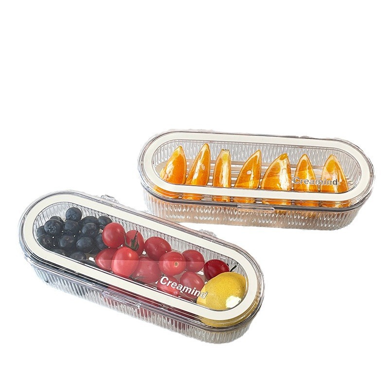 Caja Escurridora de Almacenamiento para Frutas de PP+PET para Sala de Estar image 6