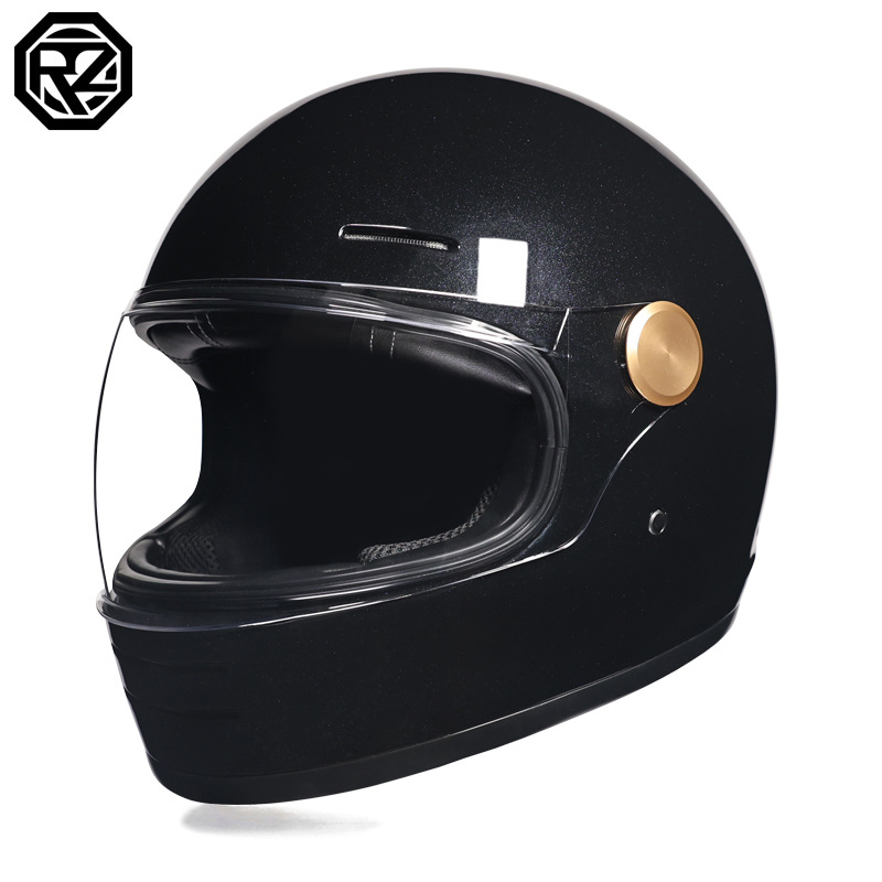 Orz vintage 3c crucero casco de motocicleta casco completo para hombres y mujeres crucero de verano cuatro estaciones coche eléctrico casco de seguridad