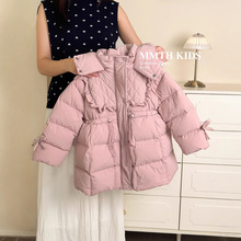 女童冬季羽绒服2025新款洋气中长款棉袄宝宝冬装棉衣儿童棉服外套