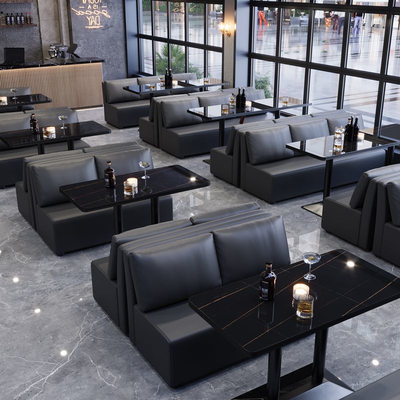 Industrial Style Bar Booth, Bar Sofa, Barbecue Shop, Restaurant Long Table, Cafe Dessert Burger Milk Tea Shop Tables and Chairs