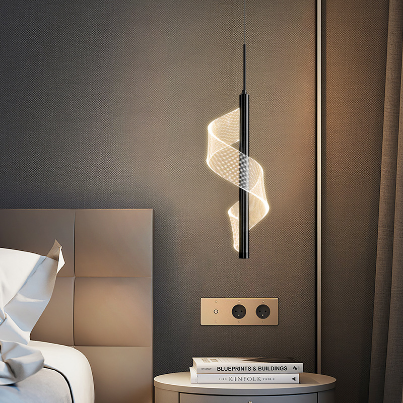 Minimalista pequeño dormitorio lámpara de noche atmósfera iluminación exportación comercio lámpara de noche luz moderna atmósfera de lujo nuevas lámparas