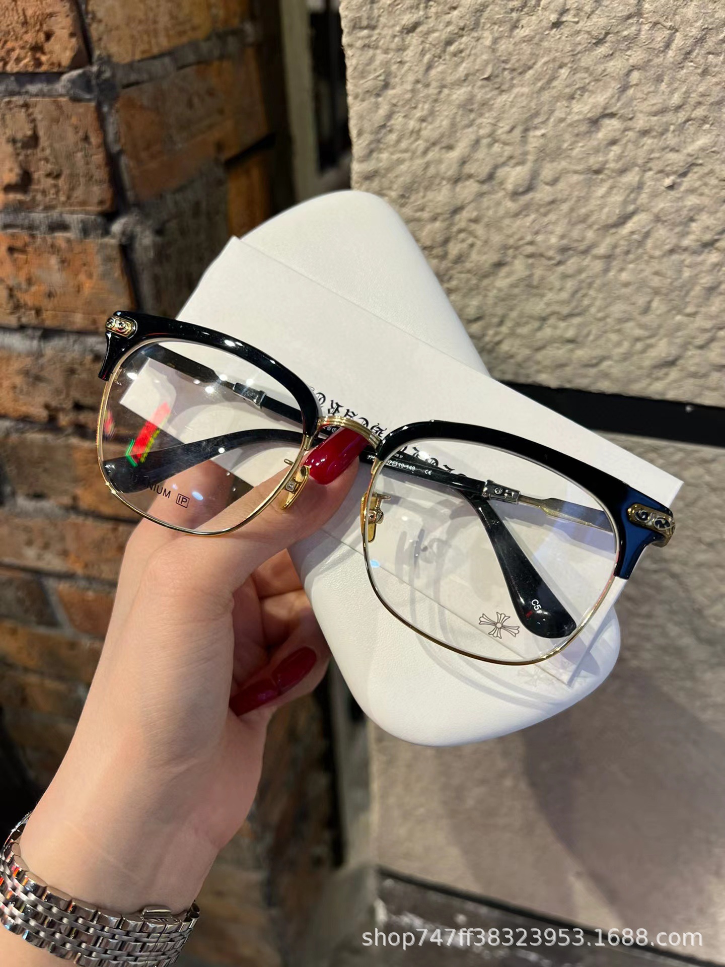 New glasses rack high -quality retro box heavy workers embroidered…