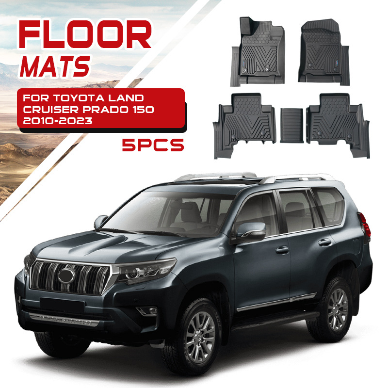 Txinrui es adecuado para Toyota Motor Overbearing Prado Beige Car Estera de caja trasera impermeable Estera de inyección TPE