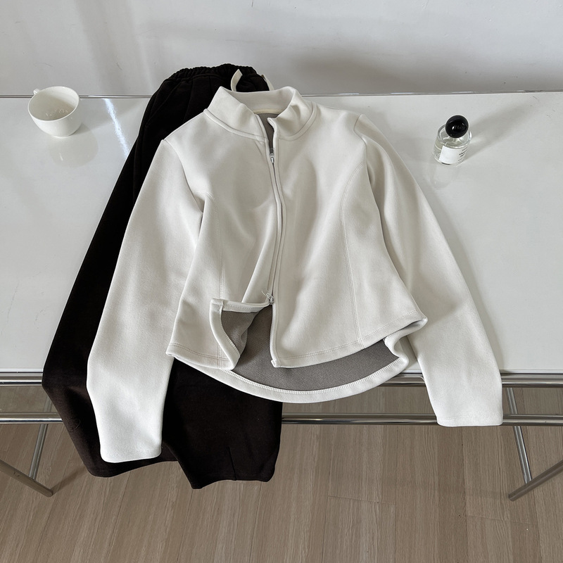 Super body! Explosive Technology Composite Velvet Graphene Heating Warm Light Collar Jacket Women's Autumn and Winter