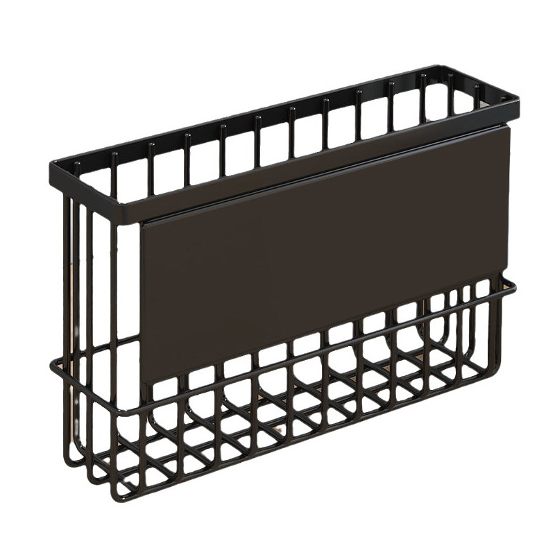 Estante de almacenamiento de absorción magnética transfronteriza para refrigerador bolsa de preservación de toallas de papel acabado lateral condimento estante de almacenamiento de película de preservación de fresco