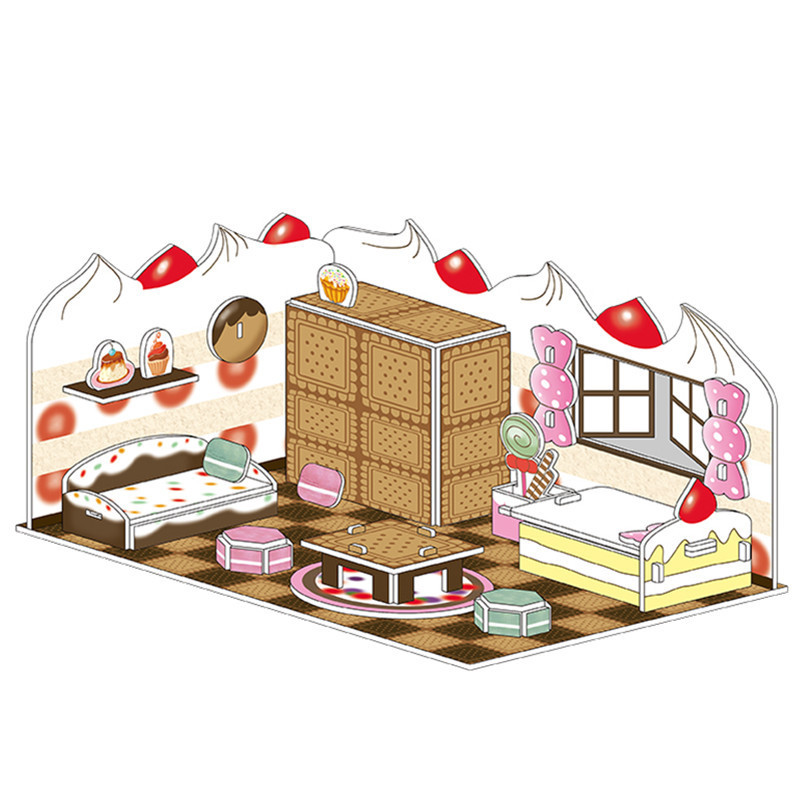 3d立体パズル子供親子玩具建築家手作り益智紙模型プレゼント|undefined