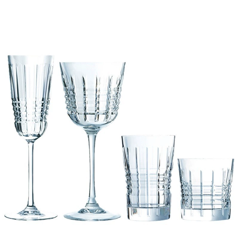 Import retro crystal wineglass for whiskey