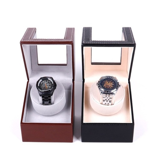 德莱士摇表器皮革1+0电动马达盒机械手表自动摇表器旋转表盒