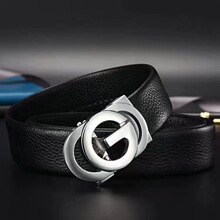 跨境热卖皮带男士腰带牛皮皮带可加定logo简约休闲商务男式裤腰带