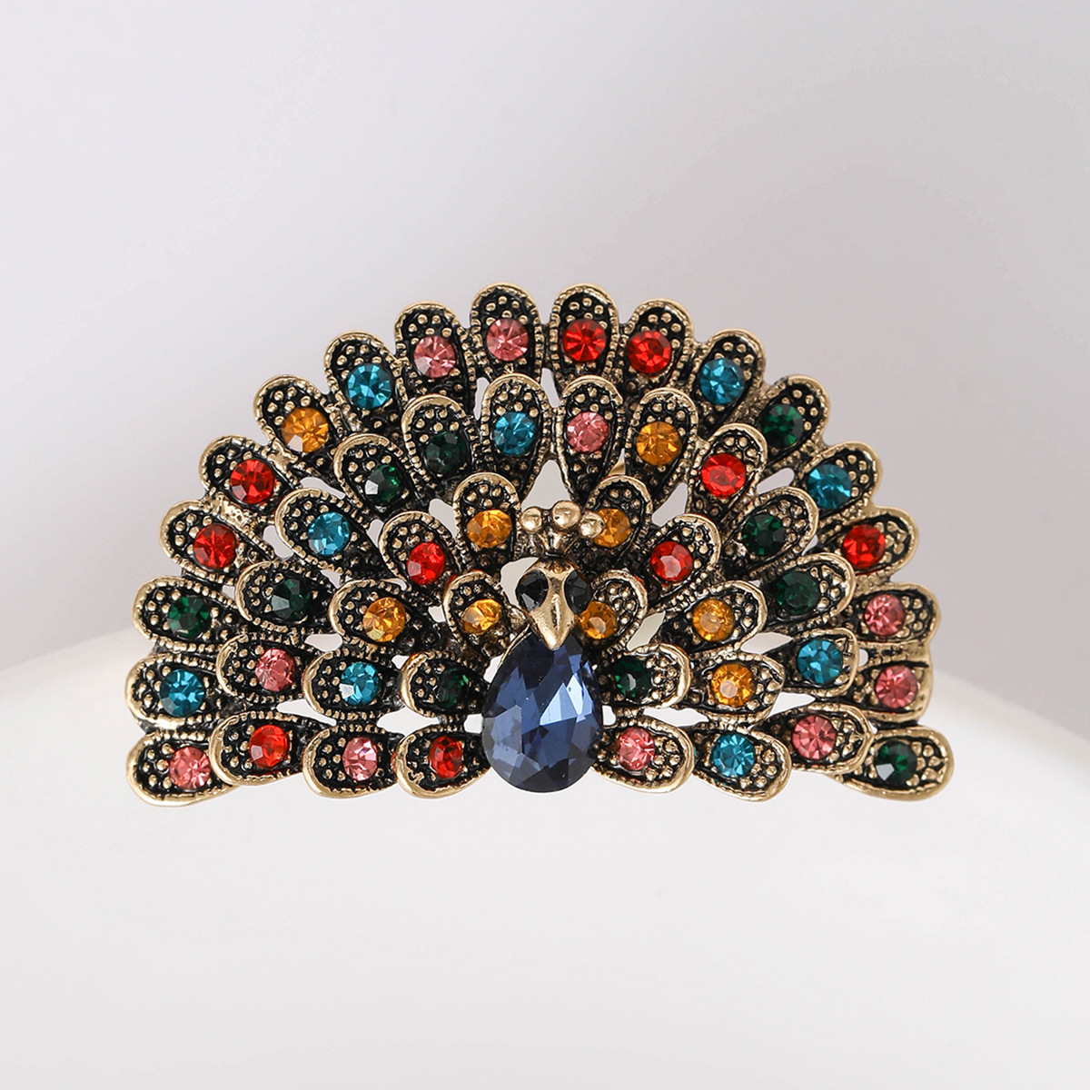 16g Weight Rhinestones Inlay Material Brooches Classification Banquet Occasion Alloy Material Peacock Pattern All Seasons Season Women's Gender Inlay Design Retro Style Retro Pin Peacock Alloy Inlay Rhinestones Women's Brooches 32