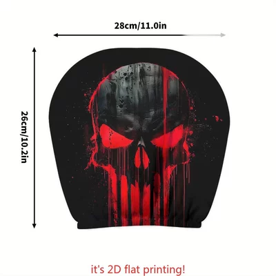 Universal seat cover — Accessories Headrest Cover with - 06-double-sided-printing-1pc-26cm28cm