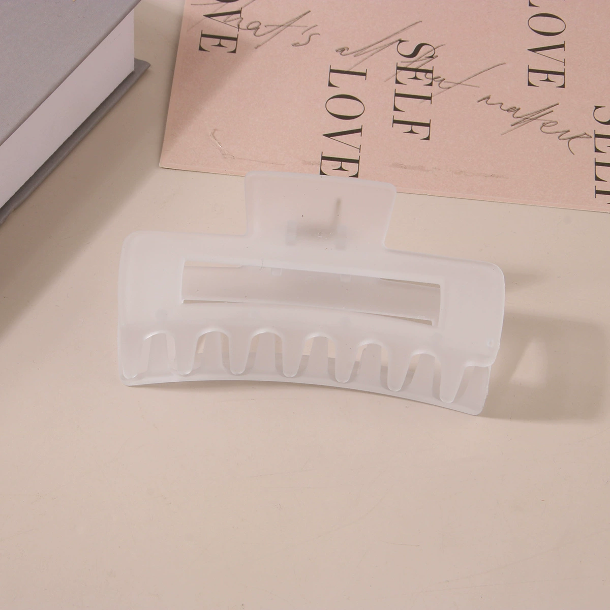 (Cross-border trading), rectangular matte crab pin, big shark, hairgrip, Amazon, simple and elegant design