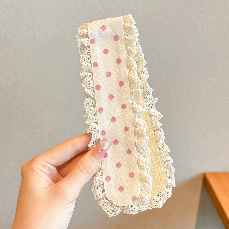 Flor triturada de punto banda de cabello fijación francesa velcro pegatinas para el cabello mujeres no comprimen el cabello lavar la cara banda de cabello tocado