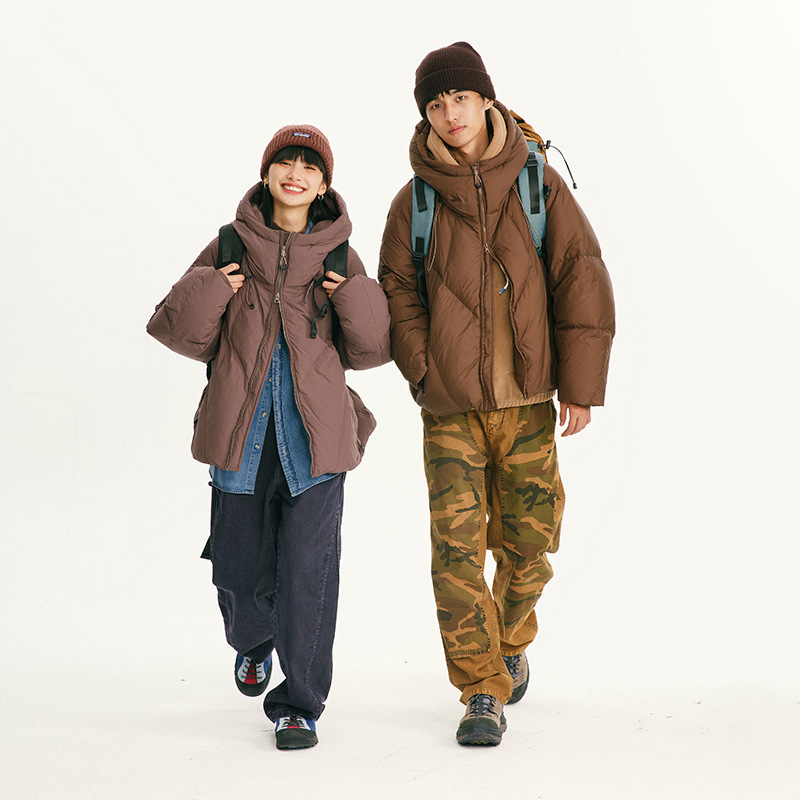 Urban Goods 2024 Winter New Bread Hooded down Jacket 90 White Duck down Filled Cold-Proof Large Size Urban Goods 2024 Winter New Bread Hooded down Jacket 90 White Duck down Filled Cold-Proof Large Size