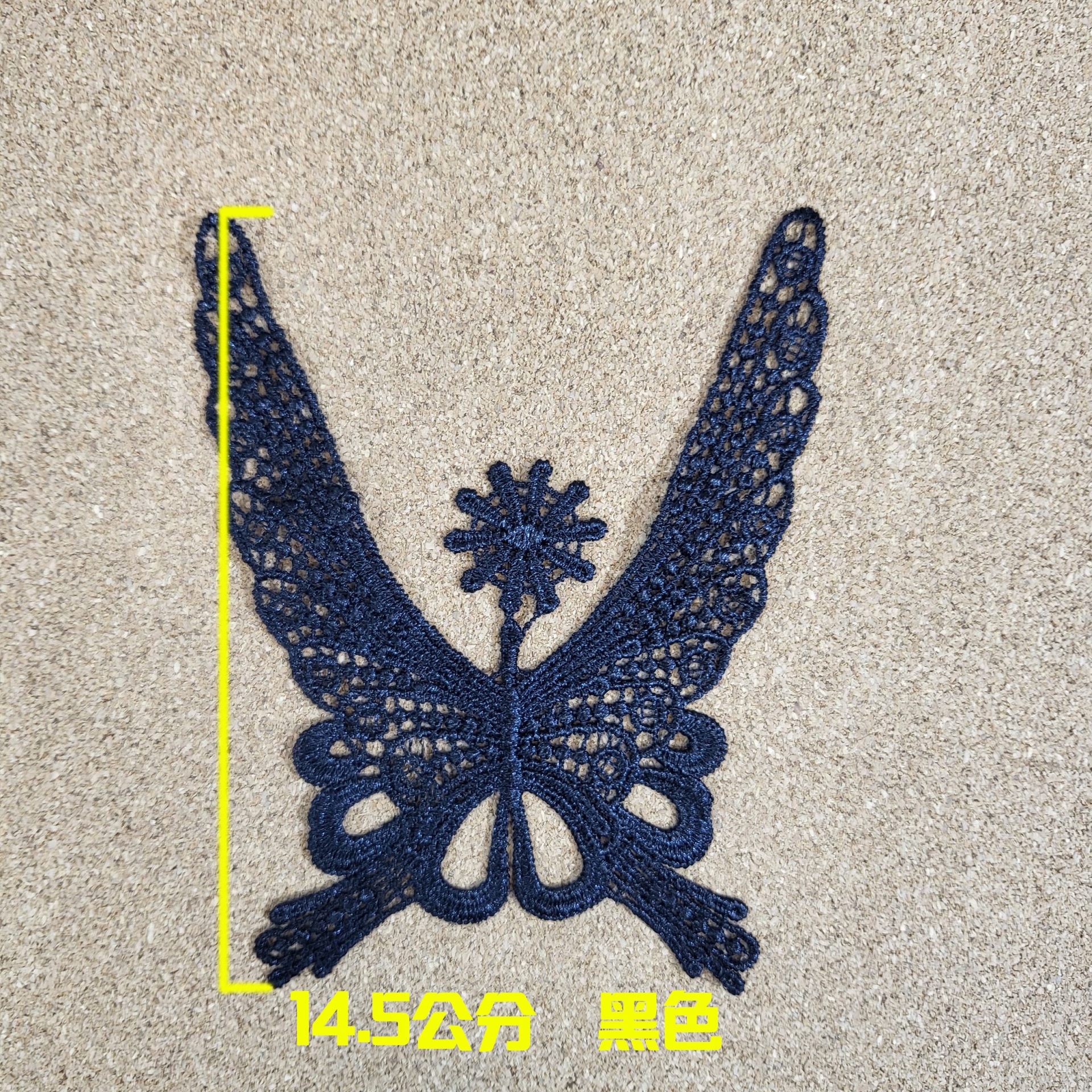 Cuello de encaje soluble en agua poliéster brillante bordado estereoscópico agujero bordado falso cuello de encaje accesorios de ropa