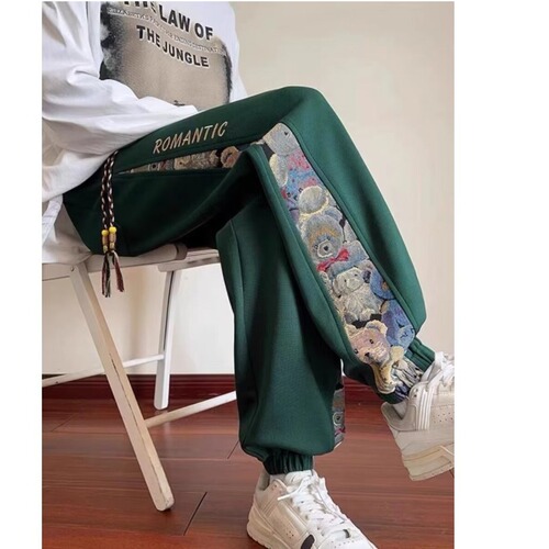 Men's Autumn/Winter Casual Sports Pants, 2025 New Arrival, Autumn Style, Loose-Fit Drawstring Sweatpants for Teens, Trendy