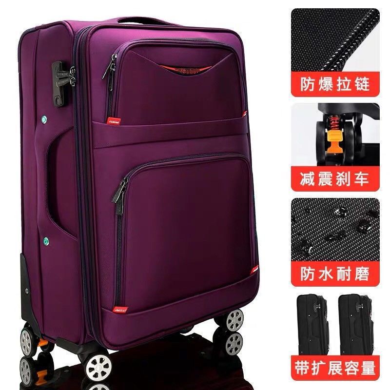 Oxford maleta de tela universal rueda caja de viaje para estudiantes de sexo masculino y femenino caja de cifrado caja de tela pulgada pulgada