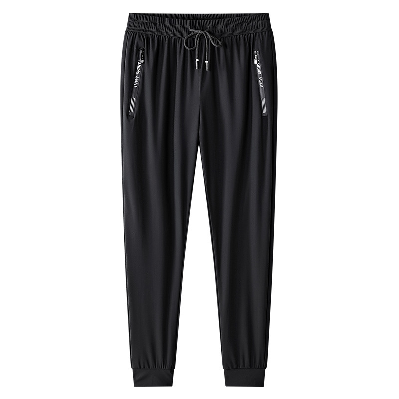 Summer ultra thin silk quick dry breathable trousers