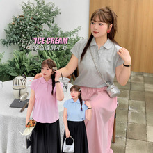 现货k2697女士短袖T恤胖mm240斤女式彼得潘小圆领t恤小衫大码女装