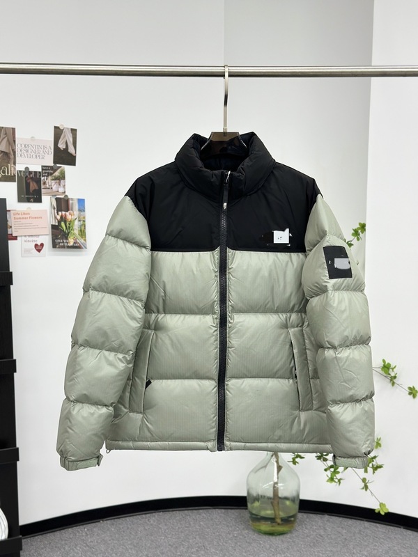 莆田工厂TNF美版袖标羽绒服加厚男女面包服秋冬保暖潮流登山款|undefined